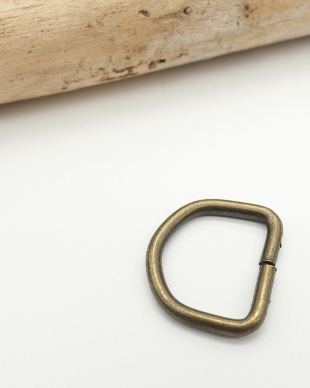 35MM Half-Round Eyelets, Old Brass